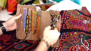 Learn the art of mola making from a master Guna artisan in San Blas Panama