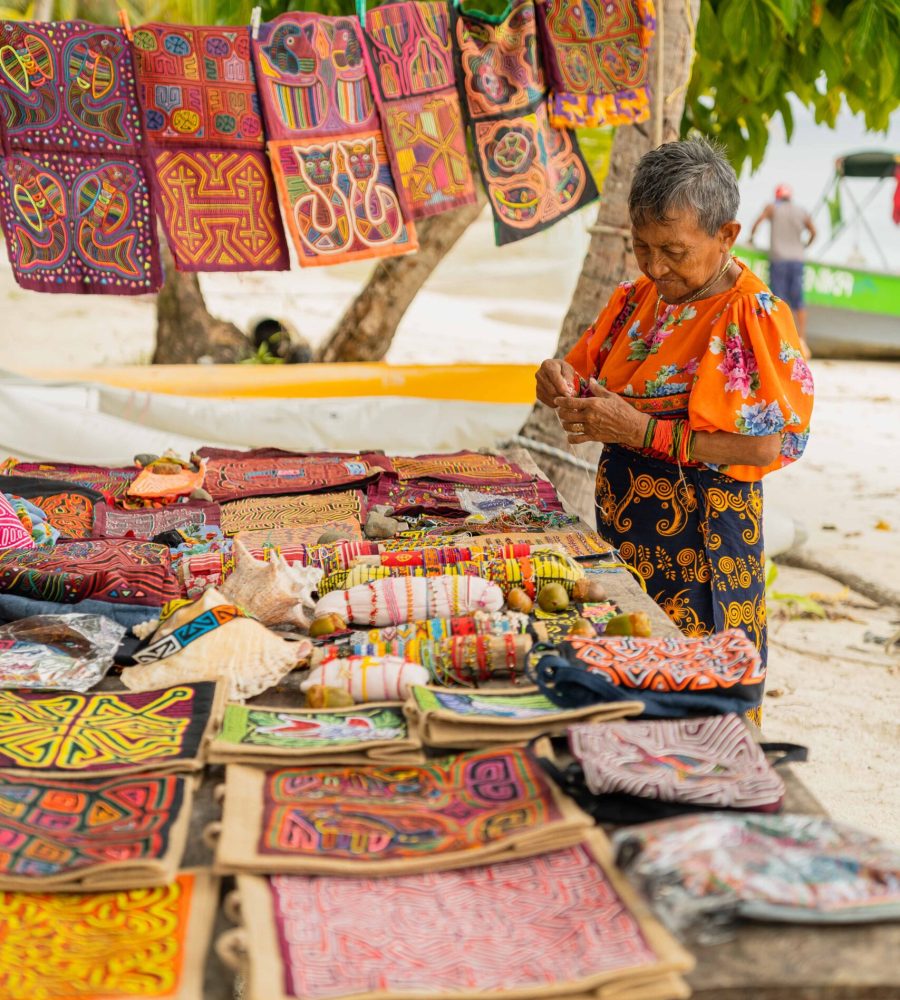 Guna Yala Panama. Guna Yala Islands: Guna woman in traditional dress.